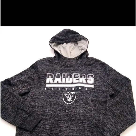 NFL Vegas Raiders Hoodie Small size Gray Heathered - Picture 1 of 6
